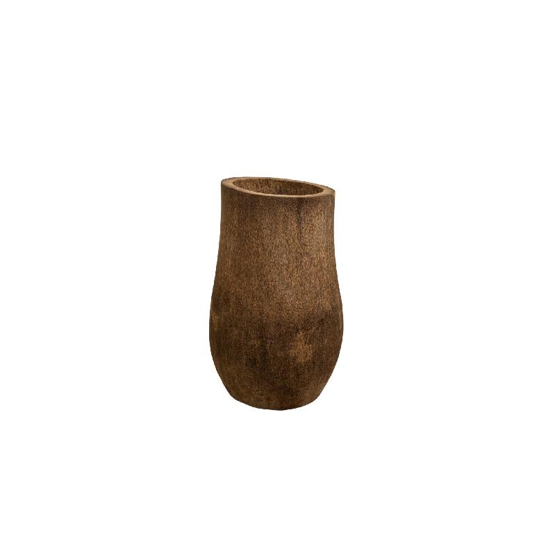 Jamez palm wood pot S H80